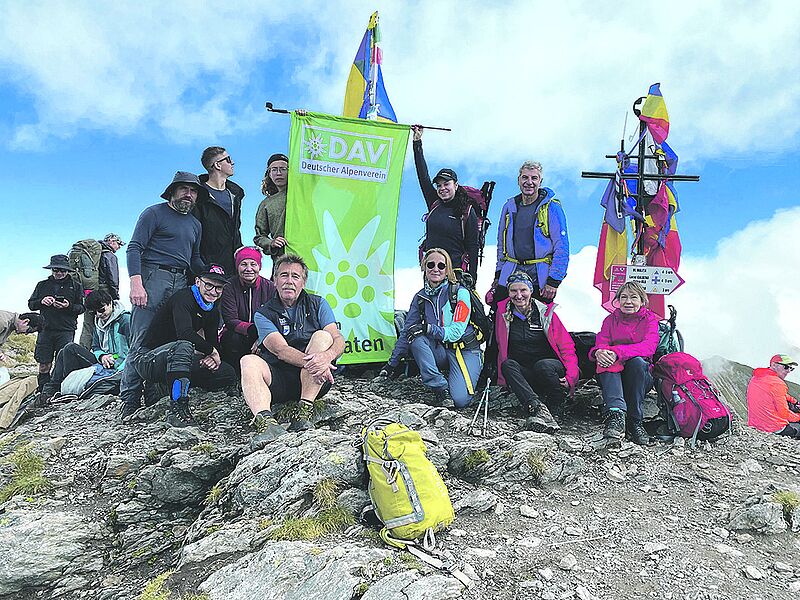 Mitglieder der Sektion Karpaten auf dem ...
