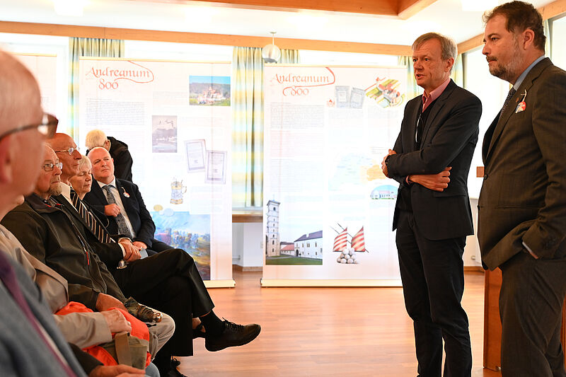 Bei der Erffnung der Ausstellung „Andreanum. 800 ...