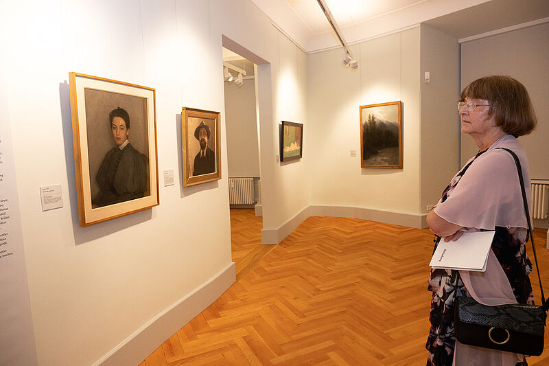 Blick in die neue Kunstgalerie auf Schloss ...