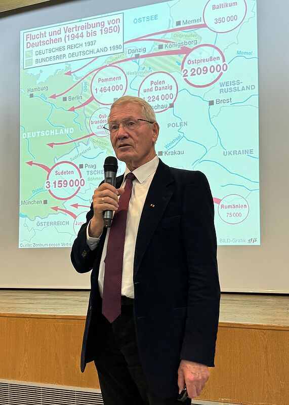 Horst Gbbel bei der Einfhrung in die ...