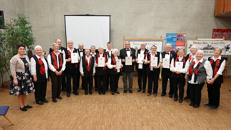 Gruppenbild des Frther Chors. Foto: Gerlinde ...
