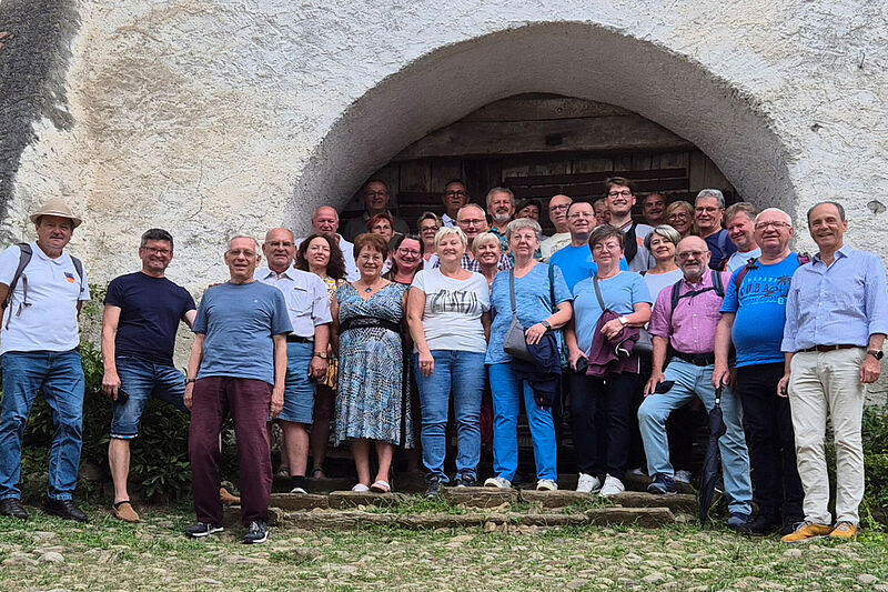 Die frhliche Reisegruppe aus Traun zu Besuch in ...