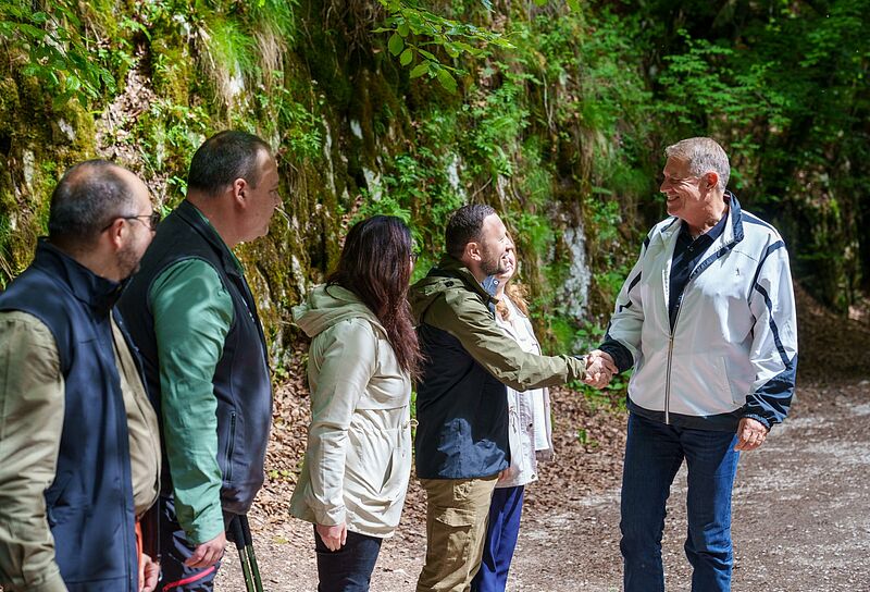 Staatsprsident Klaus Johannis besuchte den ...