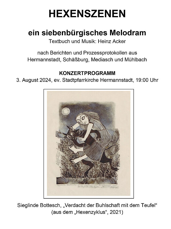 Die Titelseite des siebenbrgischen Melodrams ...