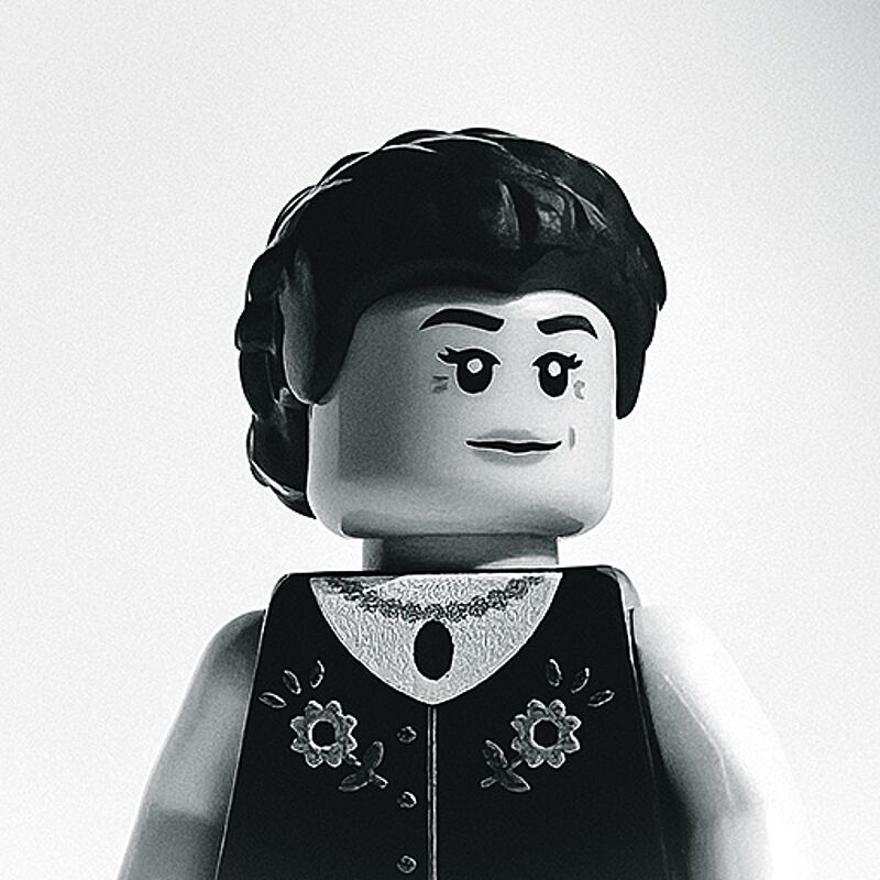 Die Tracht der Lego-Figur ist nach einem Foto der ...