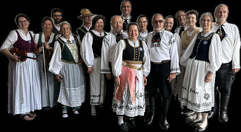 Die Tanzgruppe des Vereins der Siebenbrger ...
