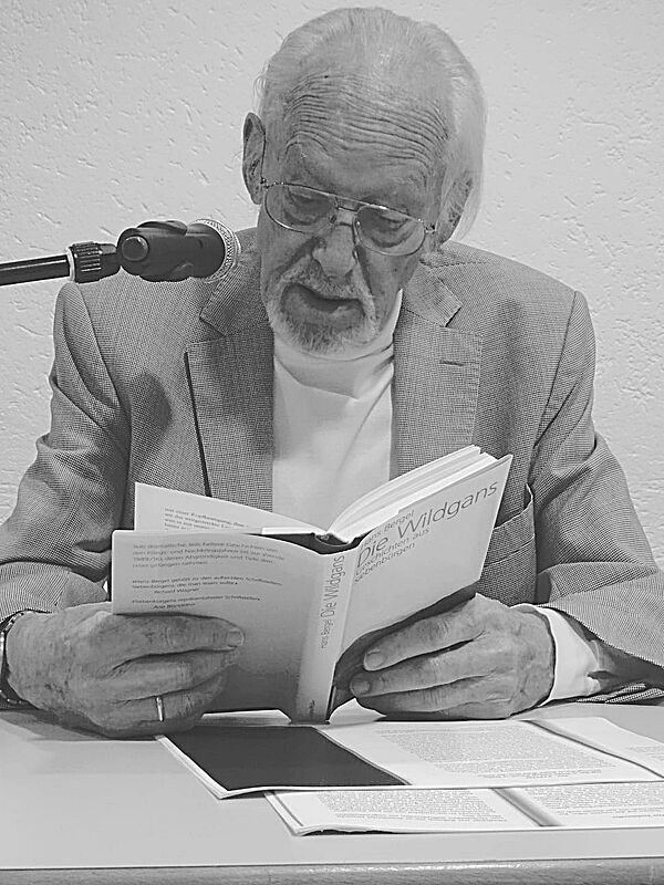 Hans Bergel bei einer Lesung am 10. September ...