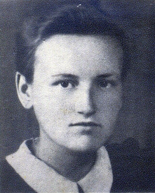 Elisabeth Weber, die Mutter des Autors, nach ...