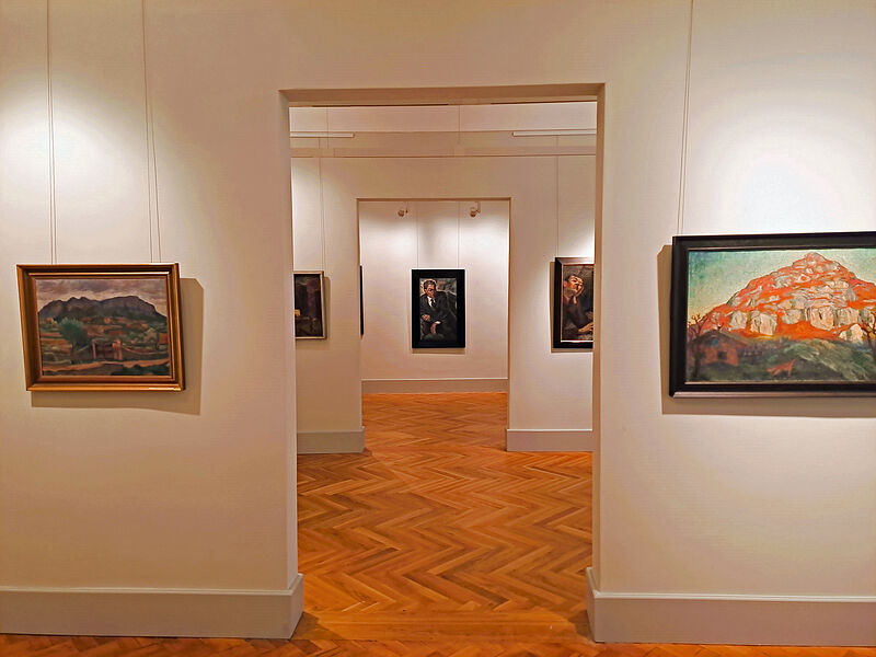 Blick in die Gemäldegalerie des Siebenbürgischen ...