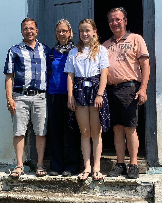 Axel, Ilse, Luna und Helmut Wenzel auf der ...