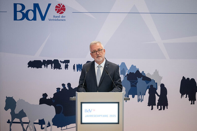 BdV-Prsident Dr. Bernd Fabritius bei seiner ...