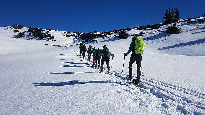Schneeschuhtour in den Kitzbhler Alpen. Foto: ...