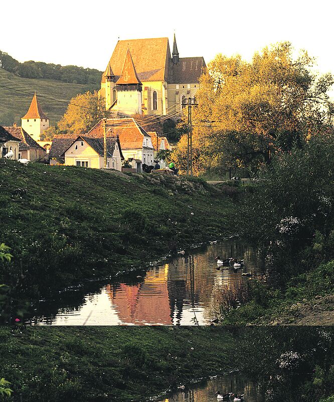 Die Birthlmer Kirchenburg ist seit 1993 auf der ...