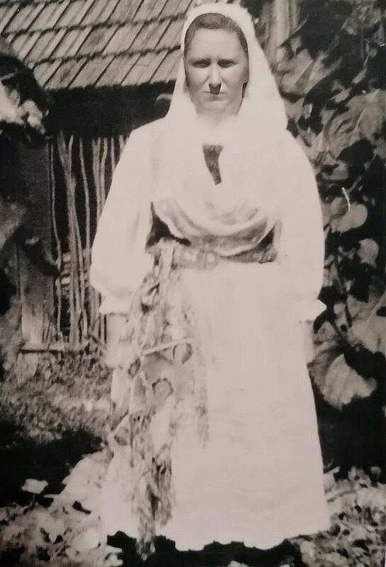 Katharina Bonicke, geb. Krauss, bei einem Besuch ...