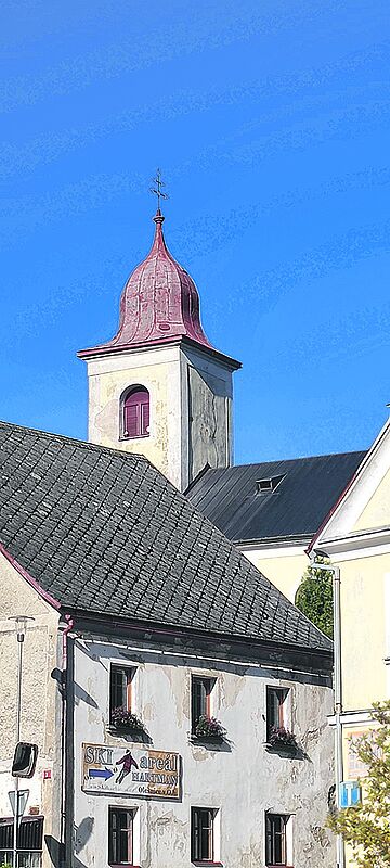 Giehbel im Sudentenland: Blick vom Rathausplatz ...