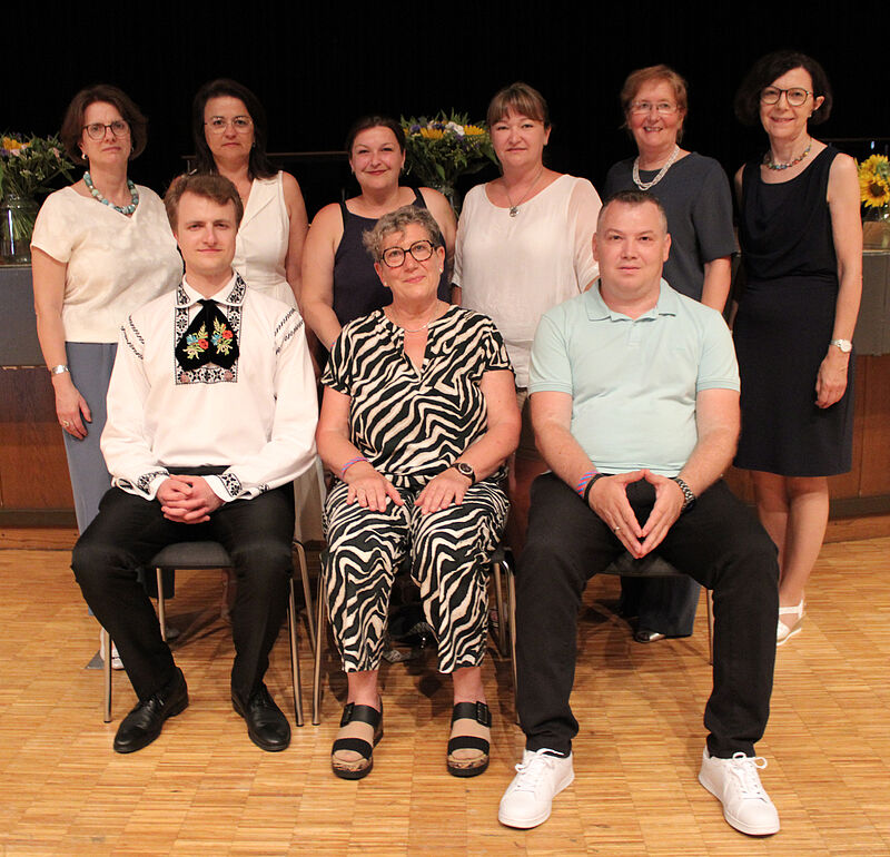 Der neue Vorstand der HOG Hetzeldorf, von links, ...