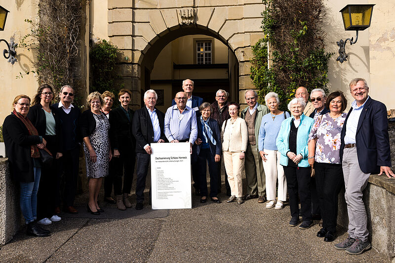 Die neue Spendertafel mit einem Teil der Spender ...