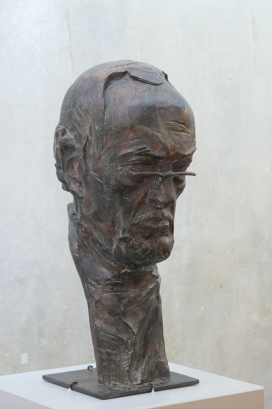 Bronzebüste Hans Bergel von Kurtfritz Handel. ...