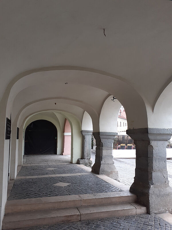 Ansicht vom Kleinen Ring in Hermannstadt. ...