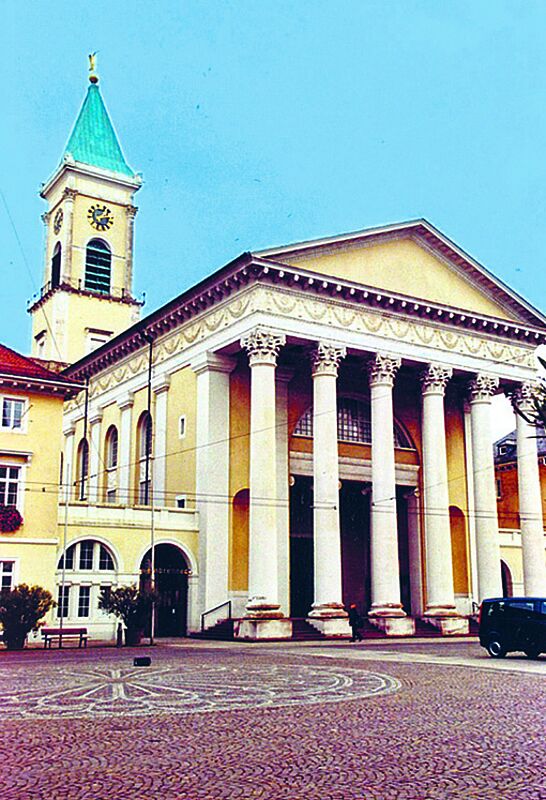 Evangelische Stadtkirche Karlsruhe am Marktplatz ...