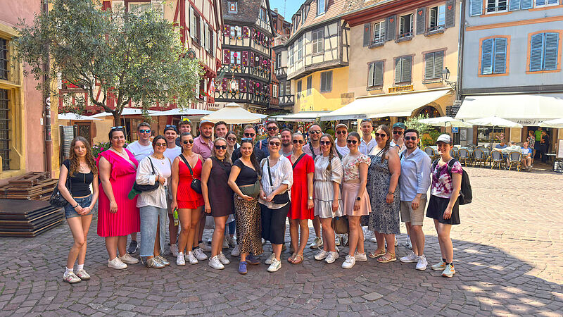 Die Reisegruppe der SJD-Bayern bei der ...