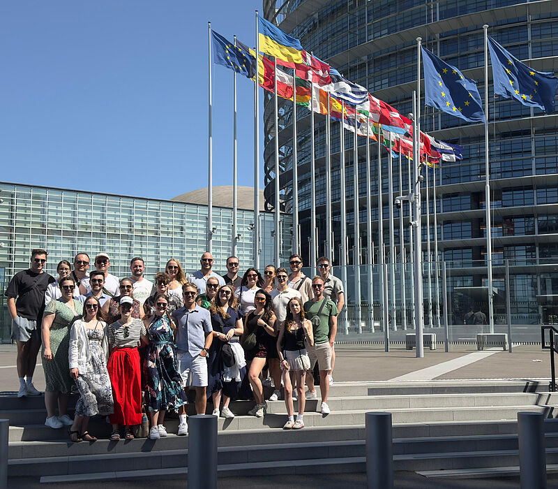 Der Besuch beim EU-Parlament in Straburg war ...