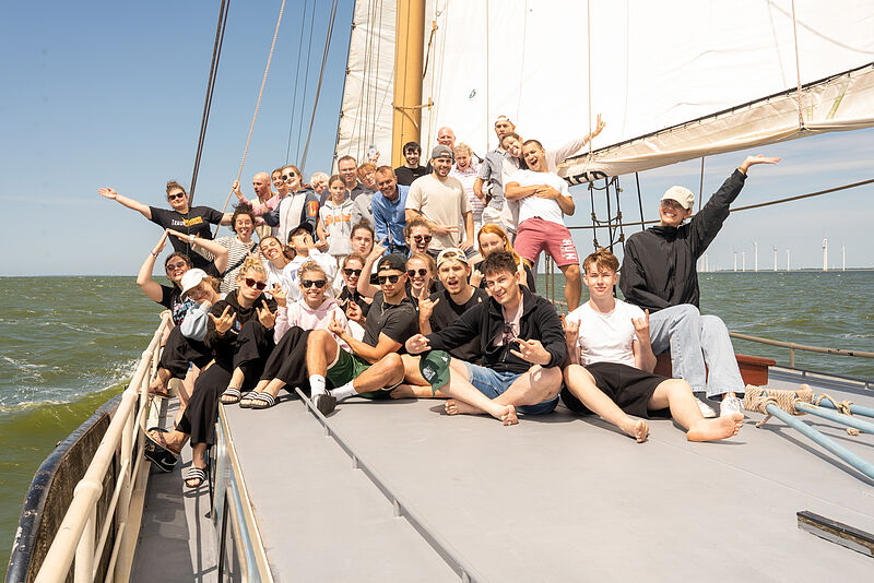 Gruppenbild bei der Segelfreizeit 2025. Foto: MK ...