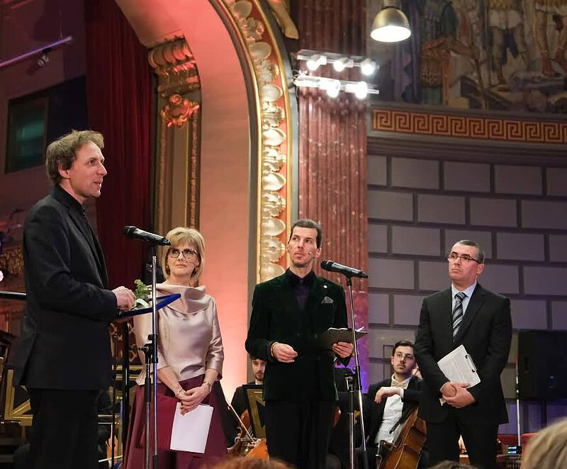 Steffen Schlandt nahm bei der Musicrit-Gala in ...