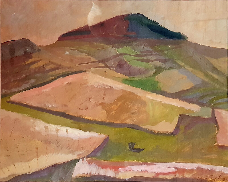 „Im Szeklerland“, 1978, Eitempera, 42 x 51 cm. Es ...