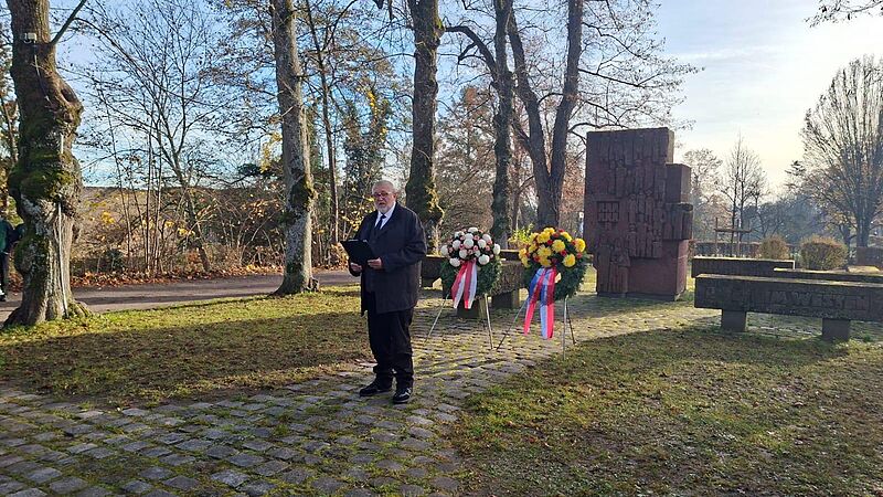Manfred Binder, Vorsitzender des Landesverbandes ...