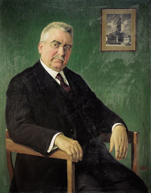 Karl Ernst Schnell, Portrt gemalt von Friedrich ...