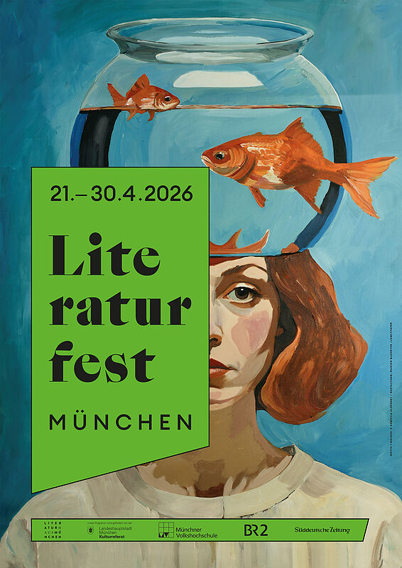 Plakat des Literaturfests 2026: „Goldie“ � ...