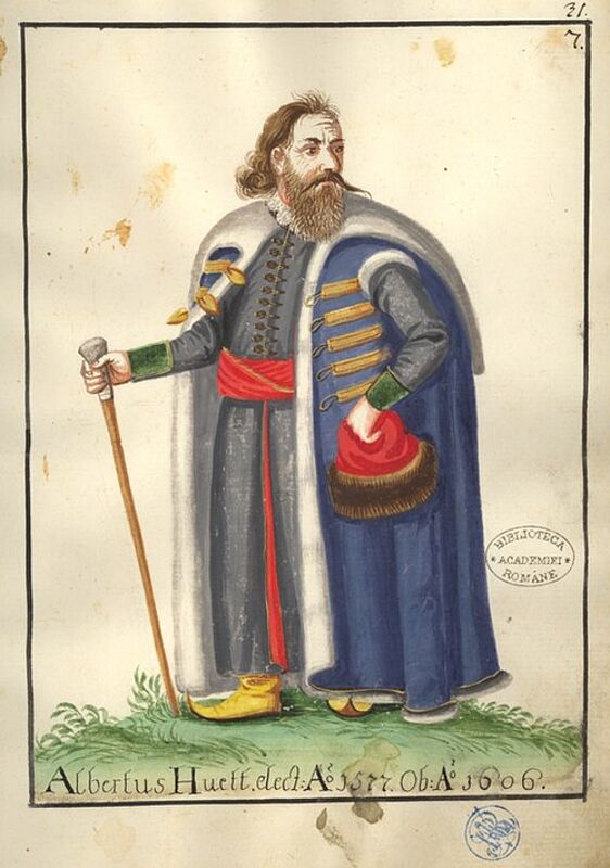 „Comes und Königsrichter Albert Huet (1537–1607). ...