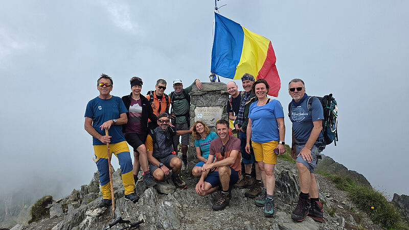 Am Negoiu-Gipfel in den Fogarascher Bergen.	Foto: ...