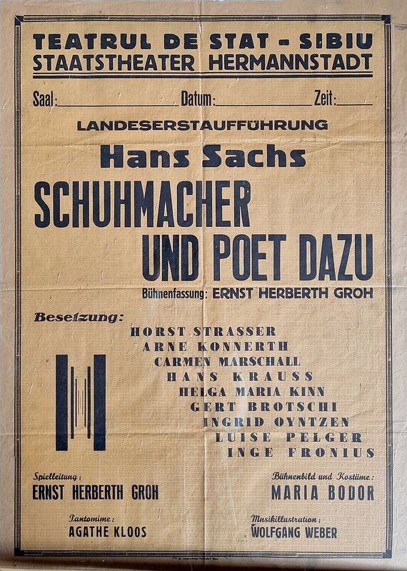 Veranstaltungsplakat des von Ernst H. Groh ...