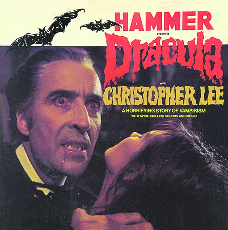 Plakat des britischen Horrorfilms „Dracula“ mit ...