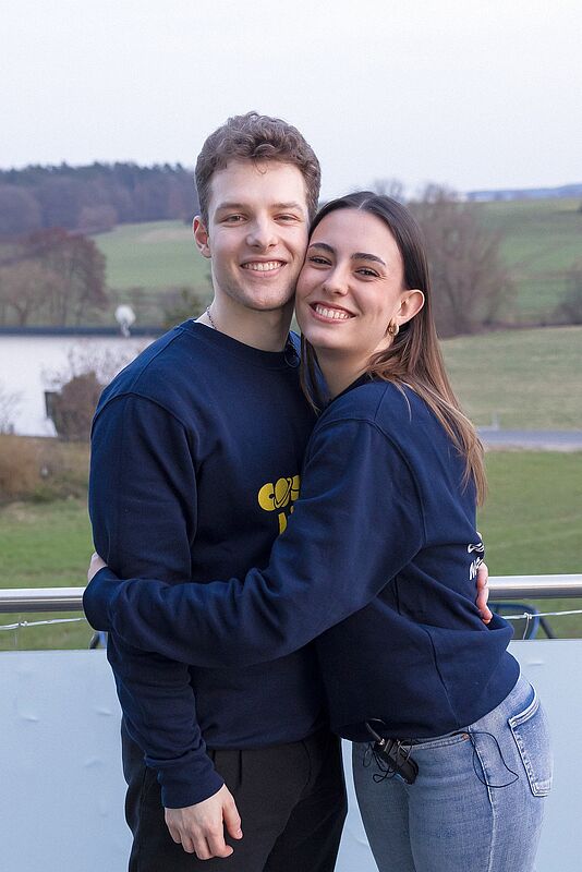 Die beiden Gr�nder von Cosmic Bites: Laurin ...