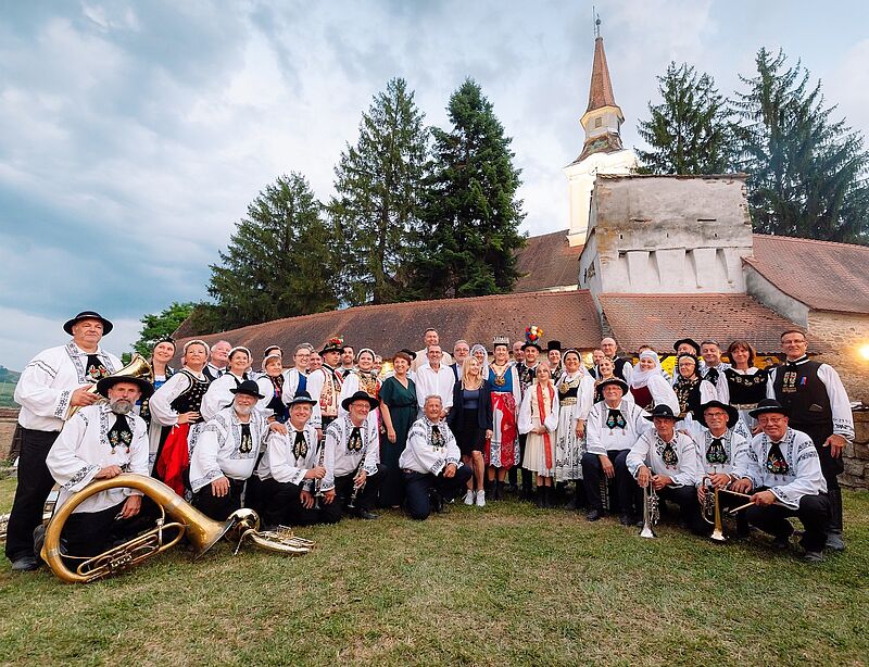 Ehreng�ste und die Projektgruppe Haferland am 8. ...