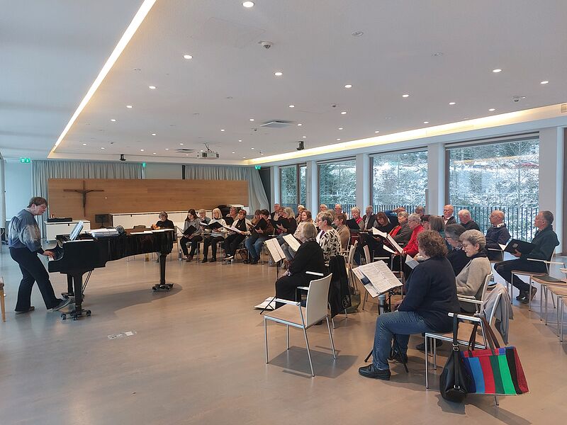 Siebenb�rgische Kantorei probt in Bad Herrenalb. ...