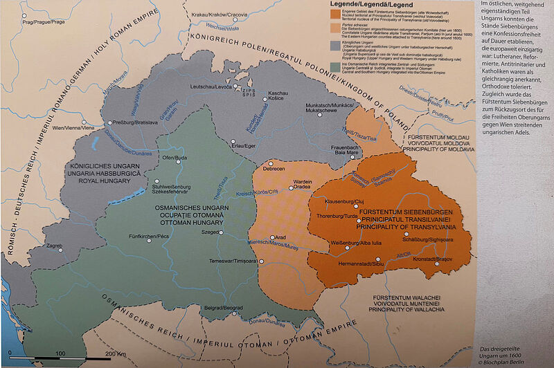 Das dreigeteilte Ungarn nach der Schlacht von ...