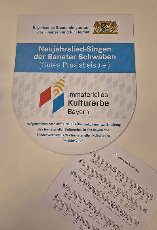 Urkunde: Das Neujahrslied-Singen der Banater ...