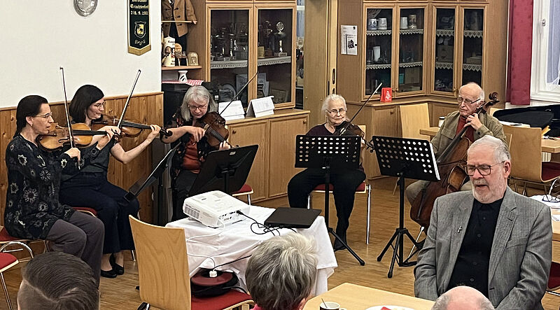 Quartetto Diletto, von links: Sabine Mes, Heidrun ...