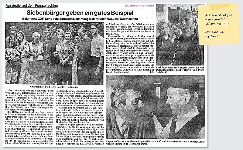 Kann sich noch jemand an die ZDF-Serie aus dem ...