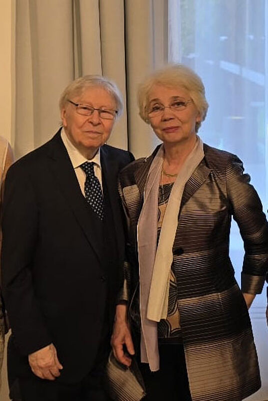 Reinhardt Schuster und Gattin Valentina bei der ...