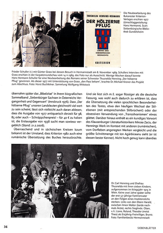 Seite aus den Siebenbl�tter (aus dem Beitrag ...