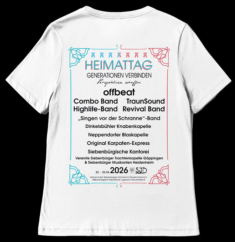 R�ckseite des Heimattagsshirts Foto: SJD ...