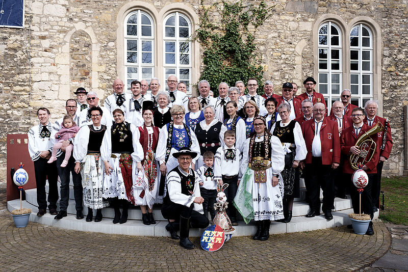 Ostergottesdienst in Wolfsburg: Gruppenbild ...