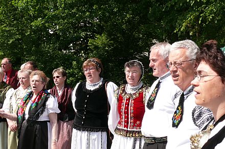 Aussiedlerkulturtage 2007 auf dem Gelnde der Kirche Maria am Hauch in Nrnberg.