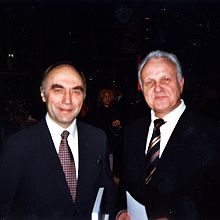 Bundesvorsitzender Volker Drr (rechts) im Gesprch mit dem neuen Aussiedlerbeauftragten Christoph Bergner.