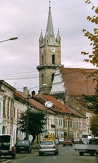 Die evangelische Stadtpfarrkirche in Bistritz.